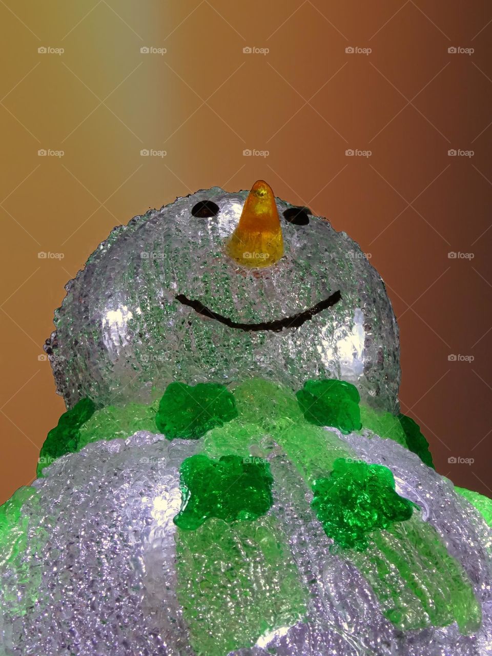 Hot temperature snow man