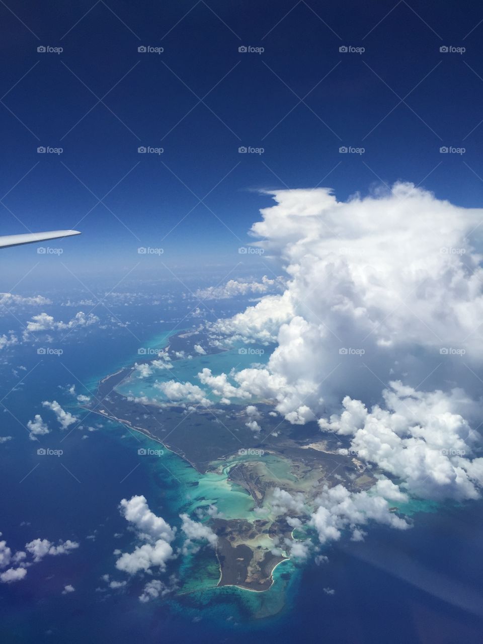 Somewhere over the Caribbean 