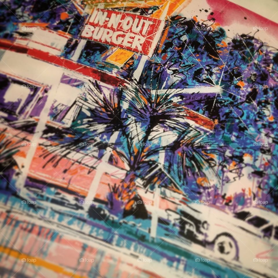 Retro In-N-Out Burger poster