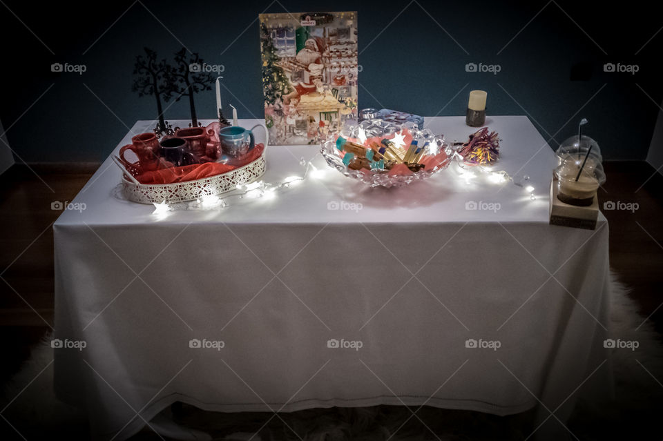 table with sweets