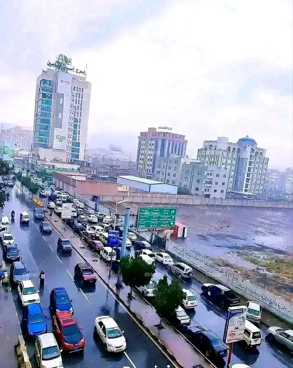 Glory be to God, the magnificent and picturesque view and the natural green trees are a view that is nothing more wonderful than it