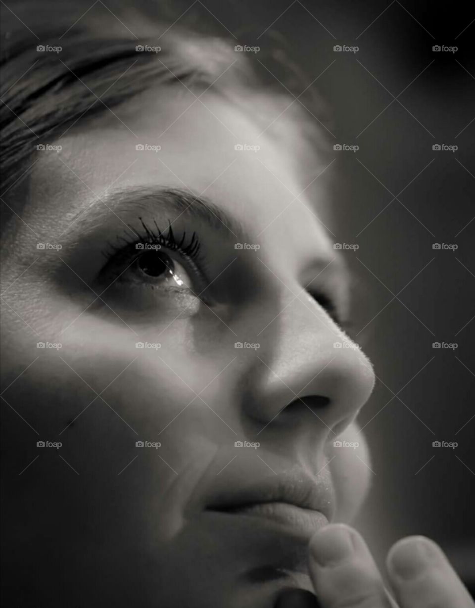 eyes face beauty black and white to look