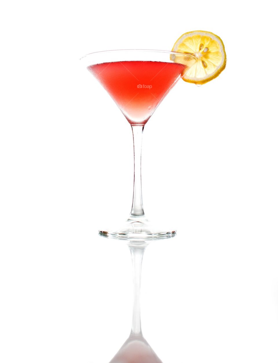 Cocktail with Lemon Slice