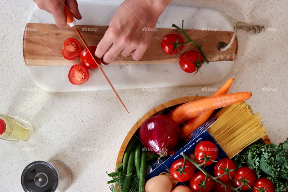 Ingredients for cooking dinner 