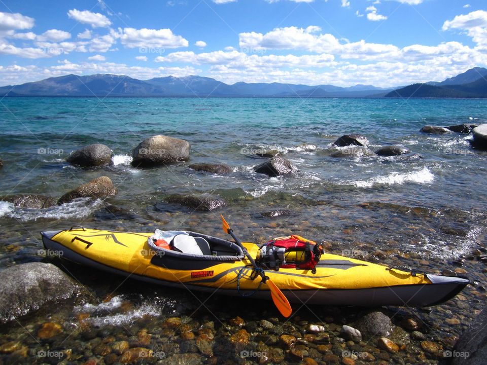 Kayak on Lake Tahoe