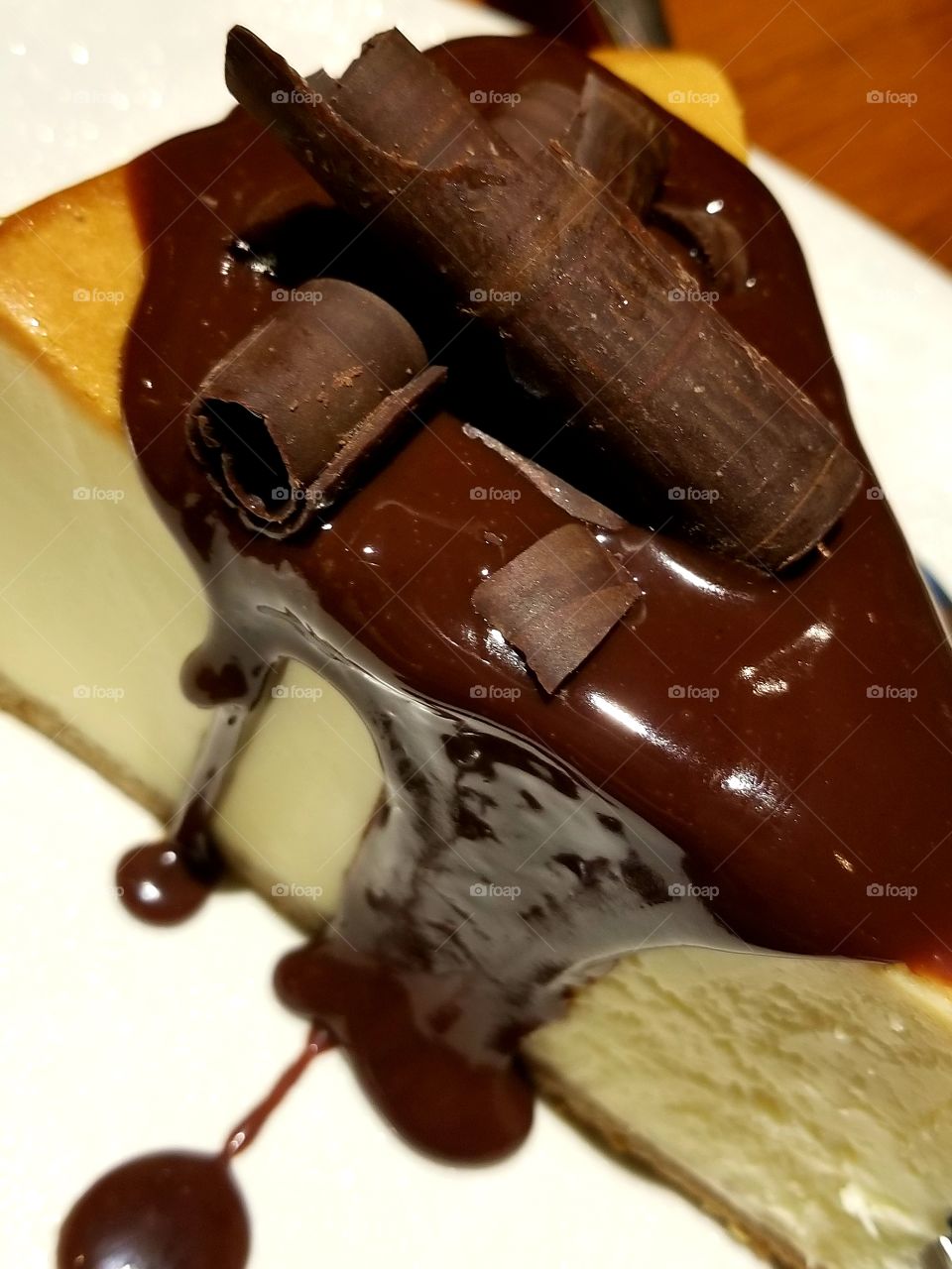 chocolate cheesecake from  Outback Steakhouse