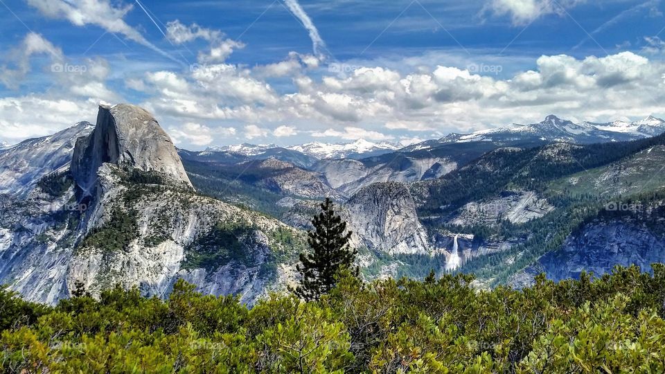 View from Glacier Point in Yosemite National Park. May 2016.