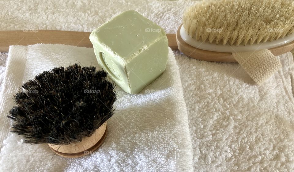 Spa soap and scrub