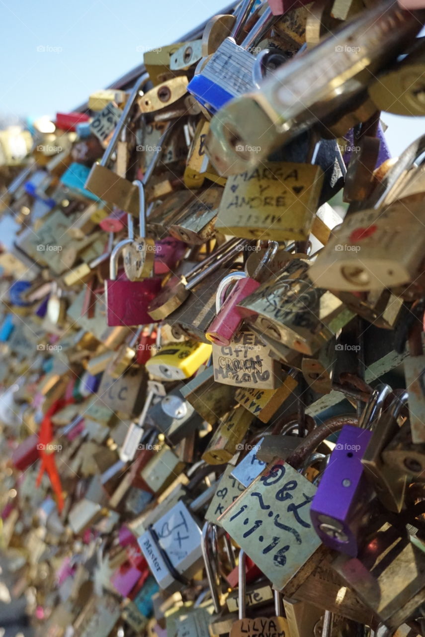Love locks of Paris 