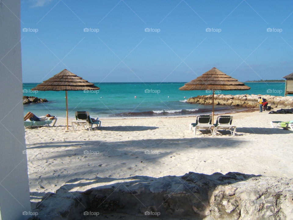 Sandals Resort Beach in Bahamas