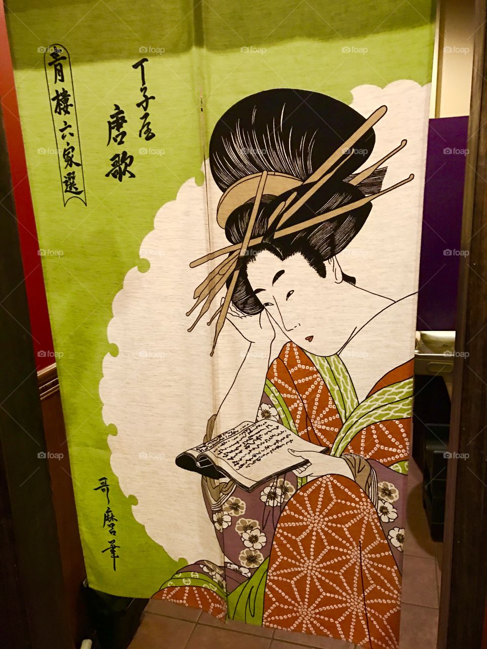 Japanese Cloth Screen Door