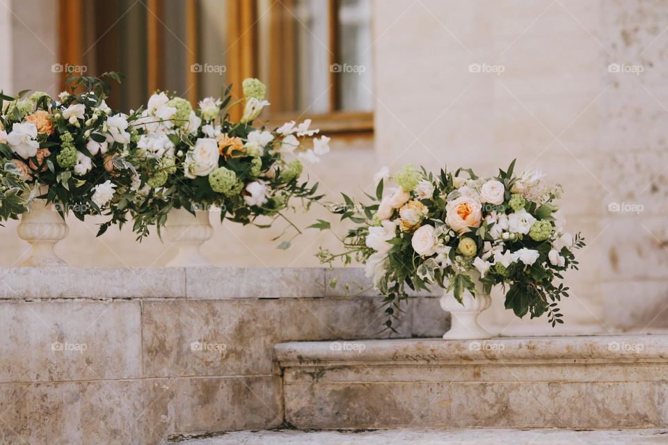 Beautiful flowers in vase