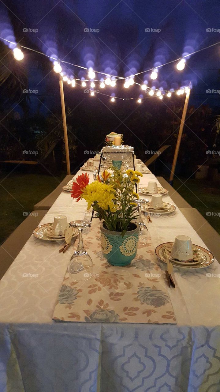 tea party setting