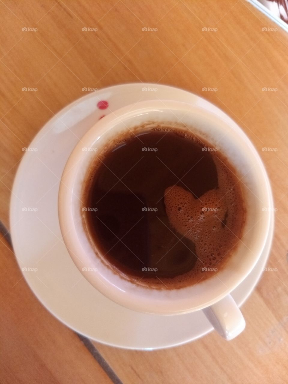 coffee heart foam cup love