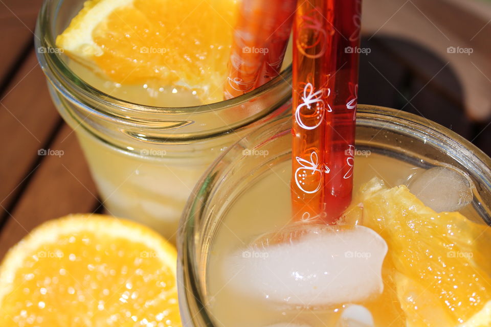 Orange juice in glass
