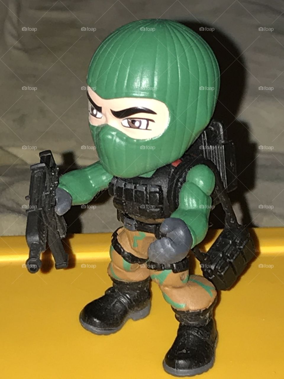 Beach Head from GI JOE: A REAL AMERICAN HERO. This mini action figure looks superb in one’s war room.