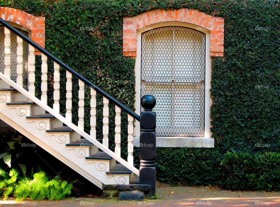 Stairs in Savannah. Stairs in Savannah, GA