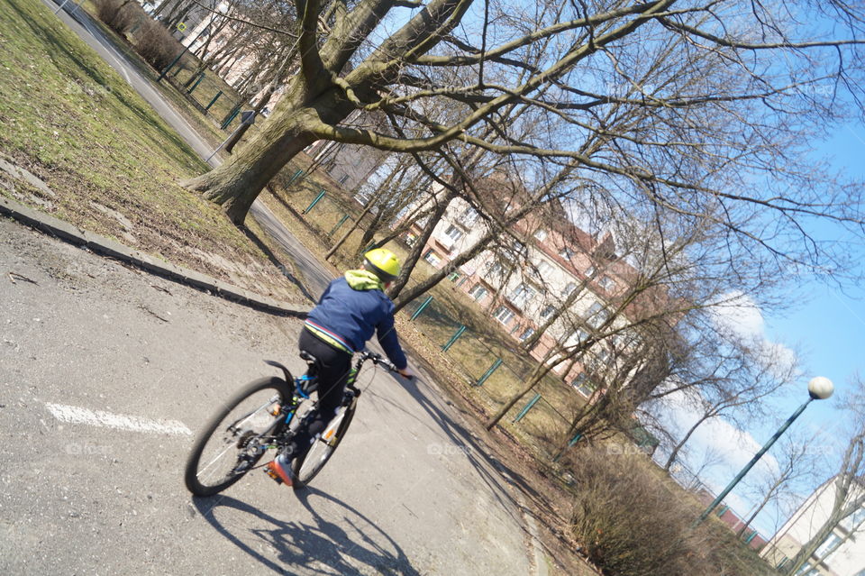 Good time to riding on bike