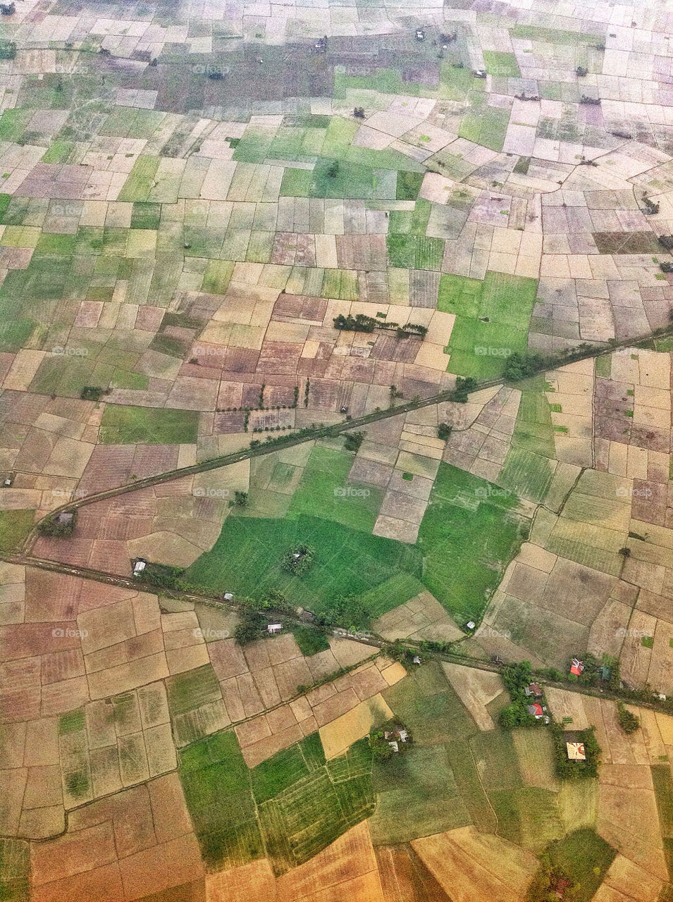 landscape green field farmland by samchadwick