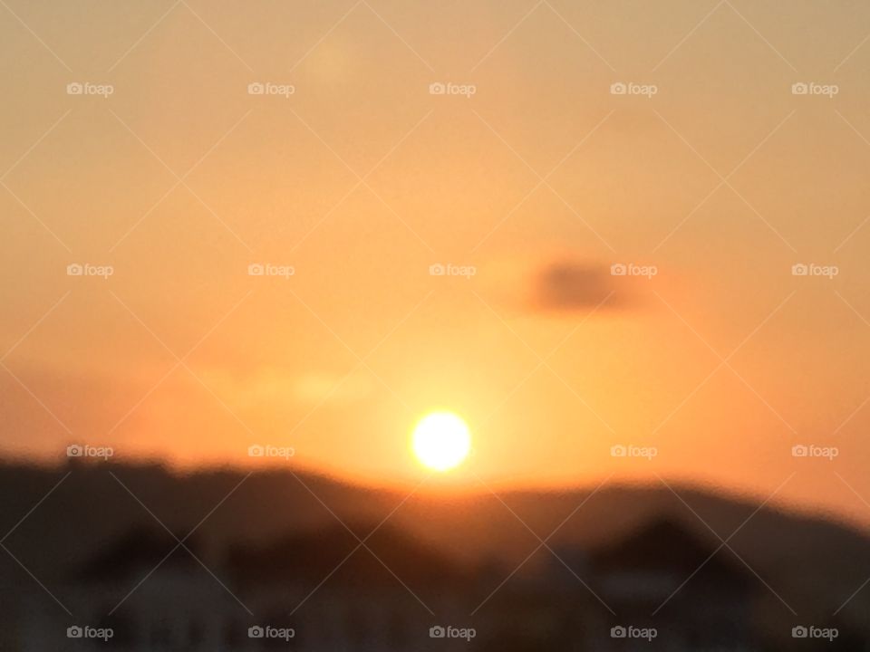 Sunset, Dawn, Sun, Fog, Landscape