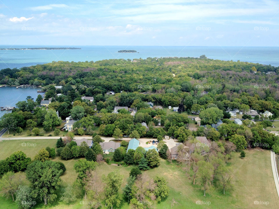 trees houses home coast by refocusphoto