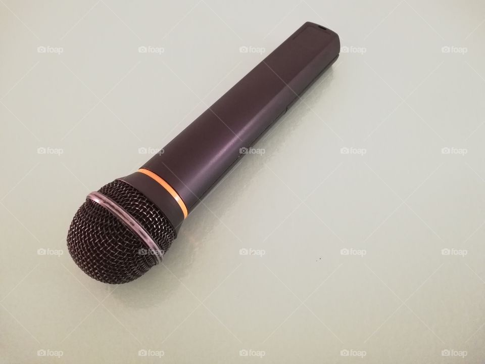 Microphone used to sing