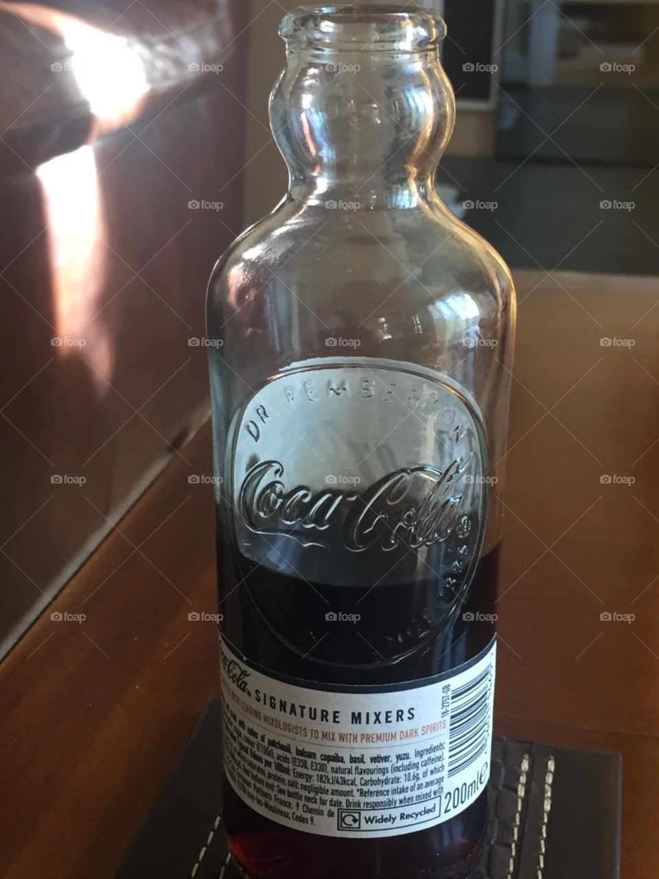 Small glass bottle of Coca Cola 