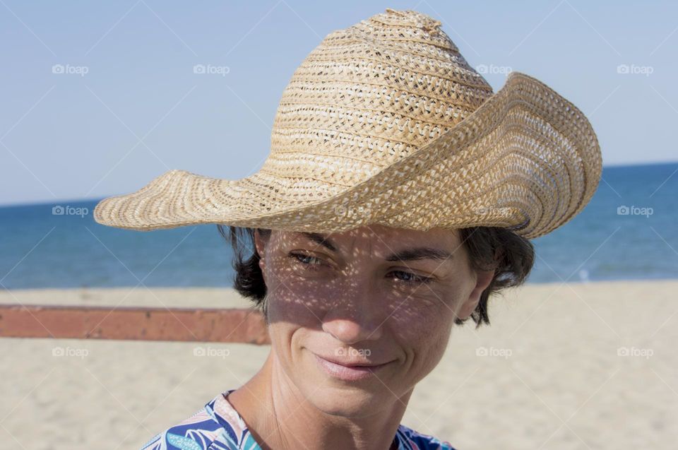 Summer portrait of a woman