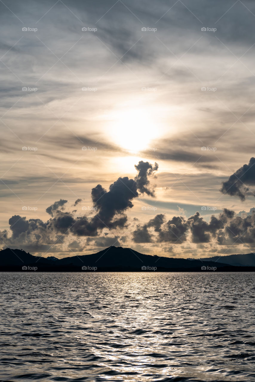 Beautiful sea scape in the southern of Thailand