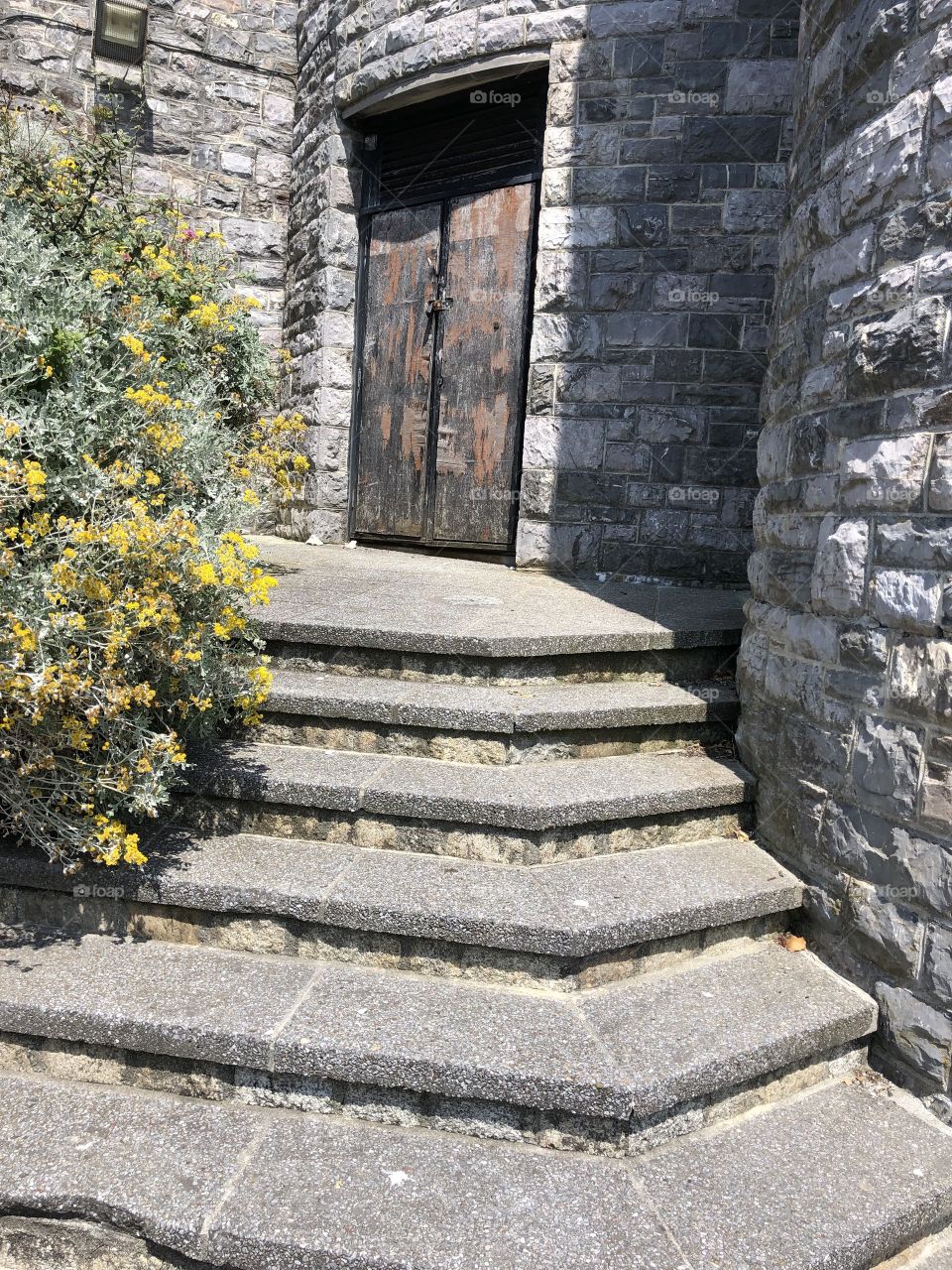 Some nice steps, but a shame about the rusty looking and tatty door.