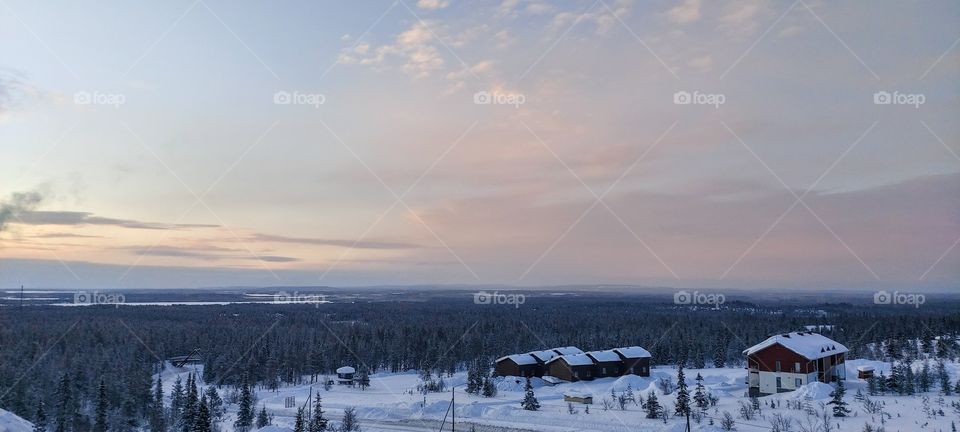 Cold morning in Lapland