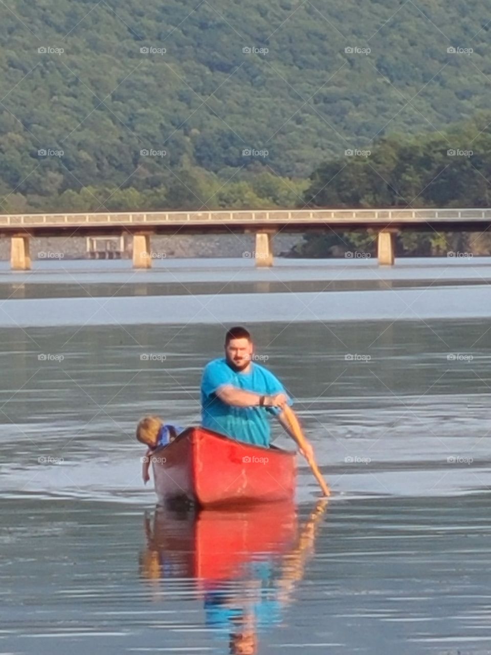 baby in canoe