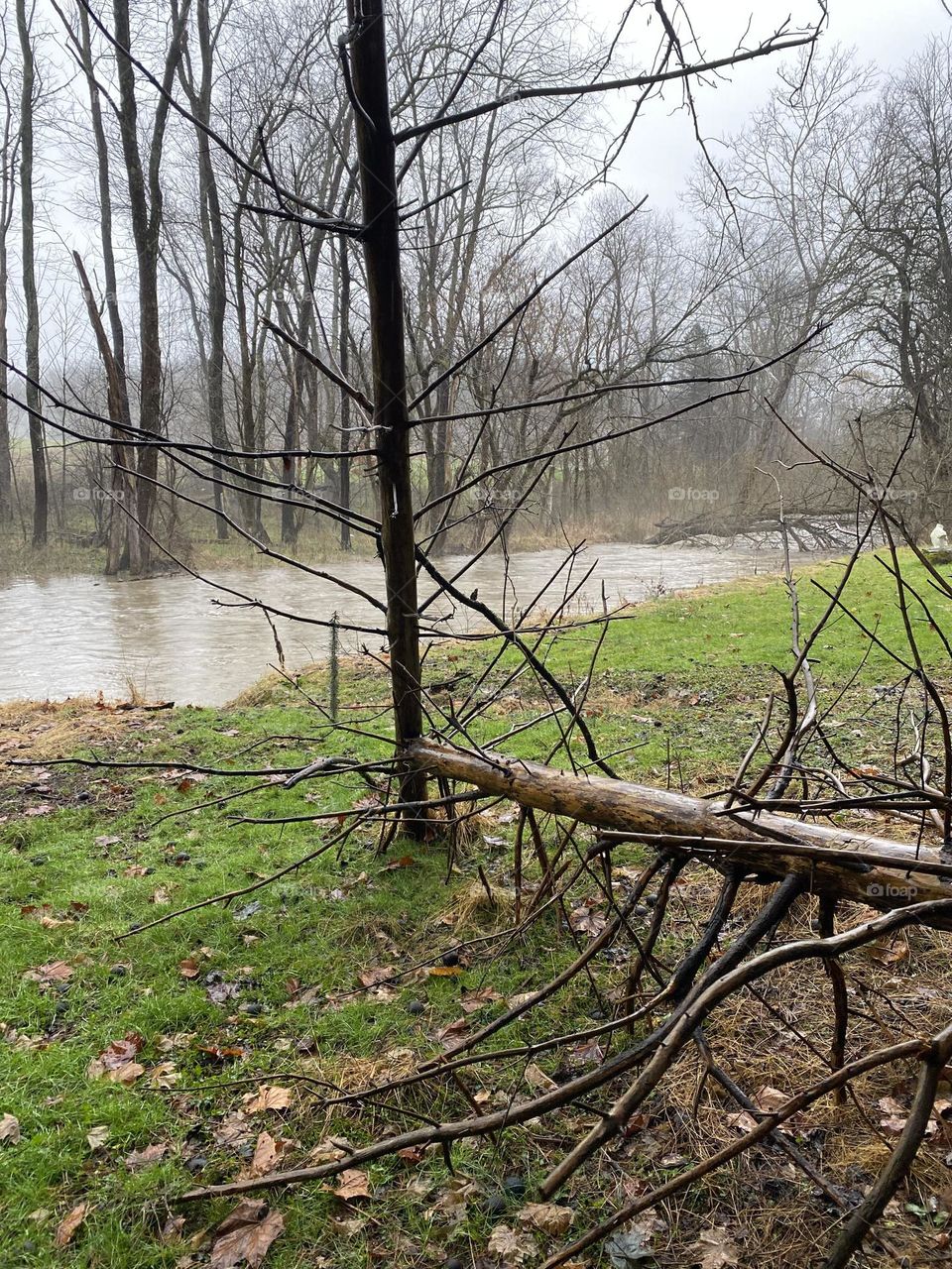 A river runs threw it 