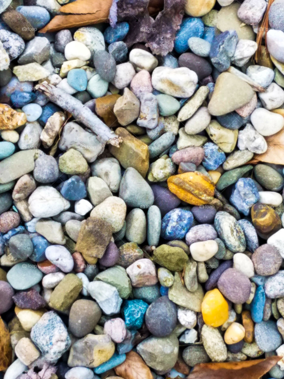 Mixture of colorful pebbles, rocks, and stones, oh my!