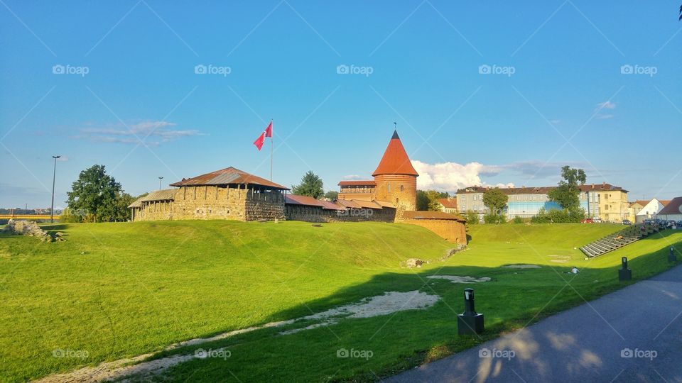 Medieval Castle in Kaunas, Lithuania. Kaunas Castle