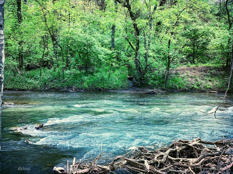 A river runs through it