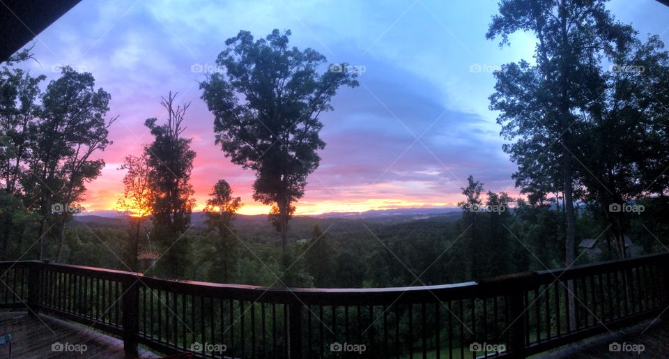 Wonderful sunset view off my back porch 