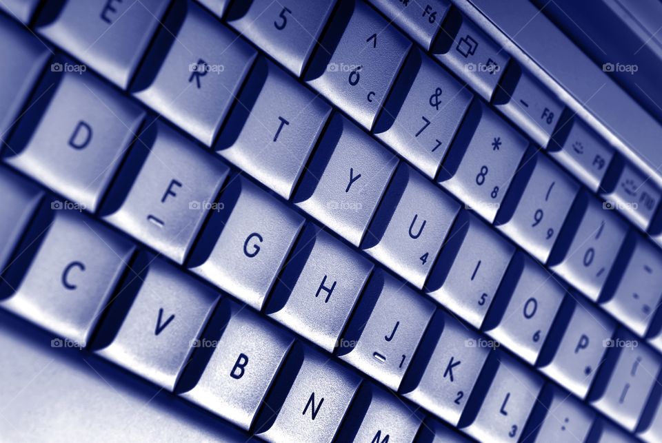 Closeup of a computer keyboard 
