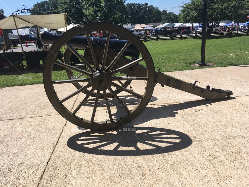 This is one of two at the fair last weekend. A real cannon completely restored. 