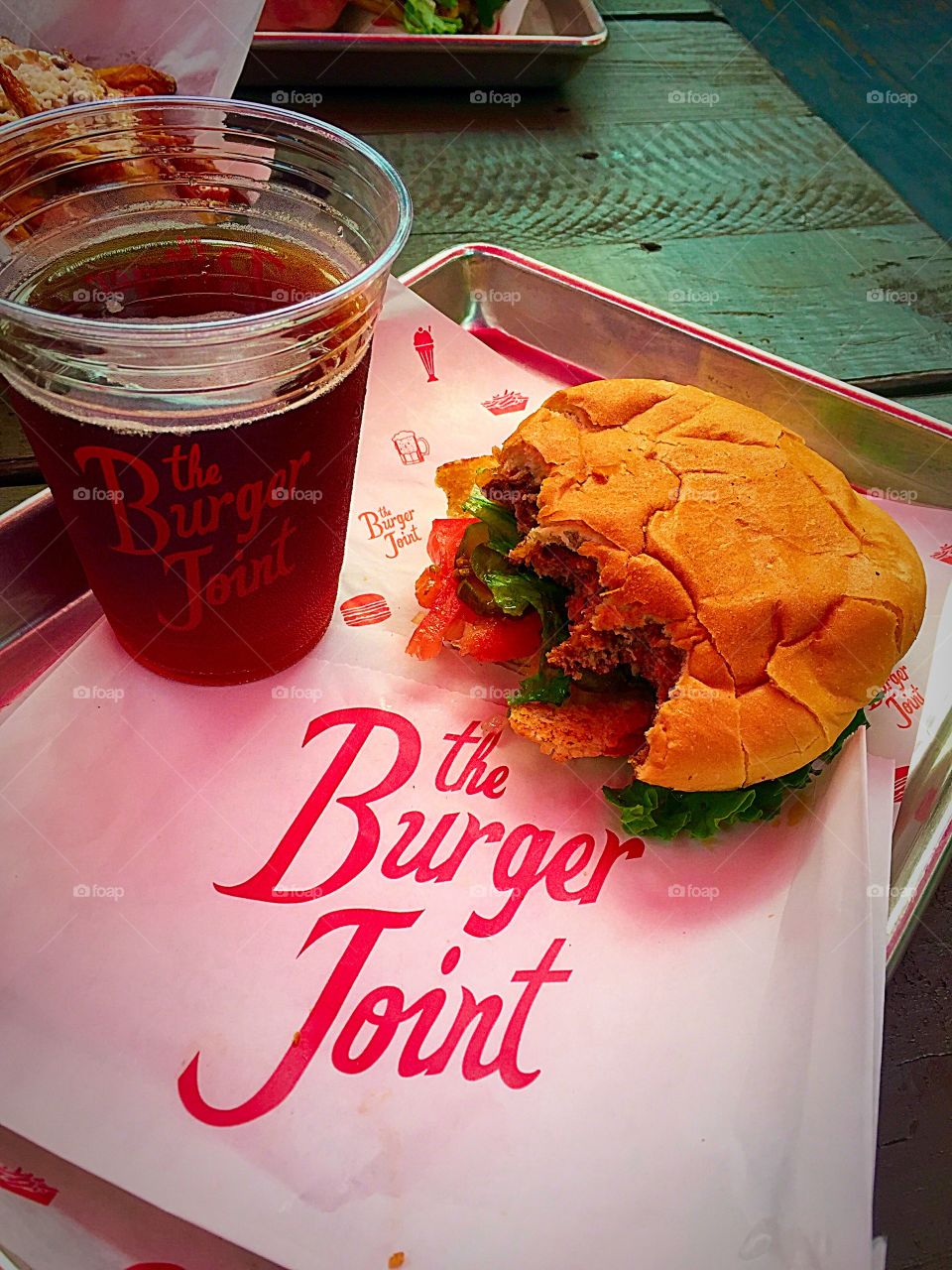 There nothing finer than a burger and a Shiner.