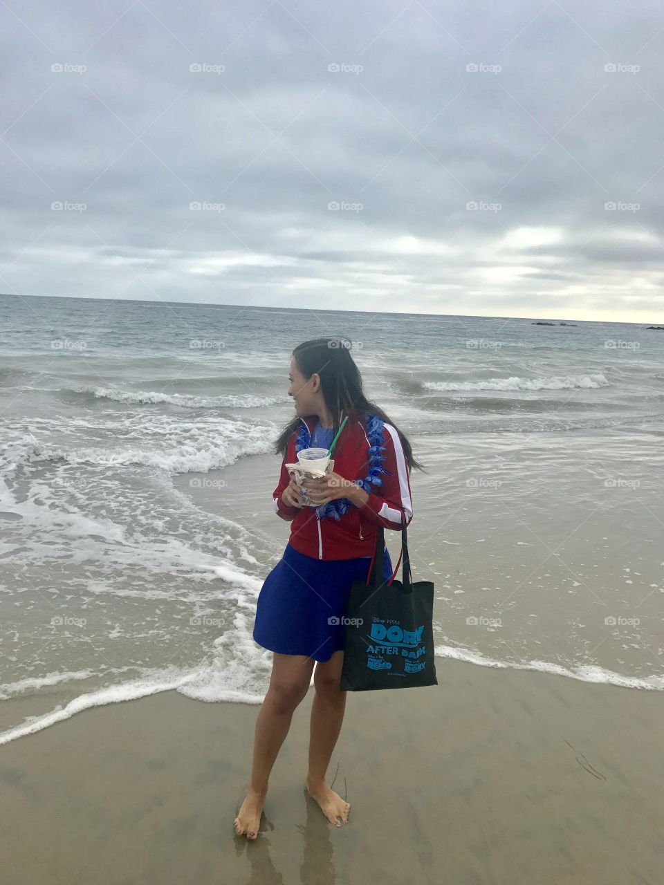 Looking into the waves