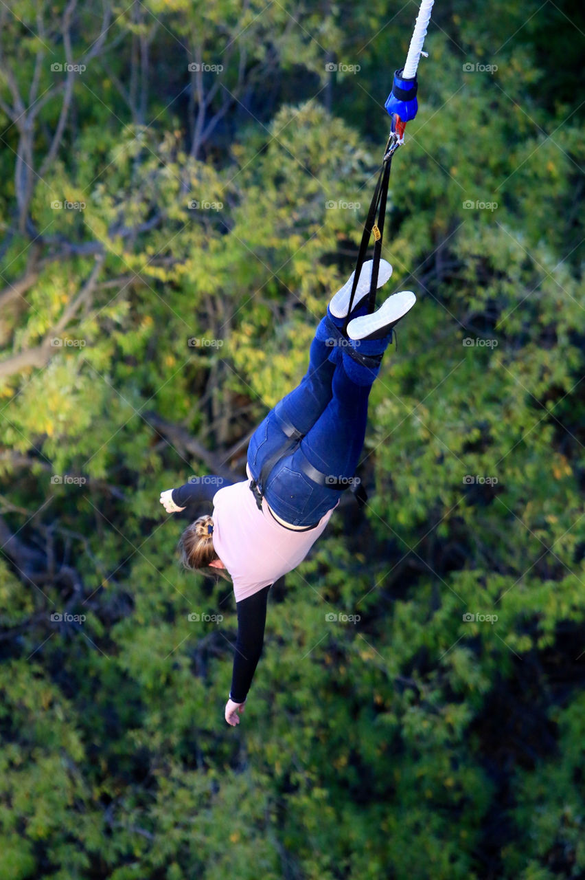 Bungee jumping in Queenstown, NZ