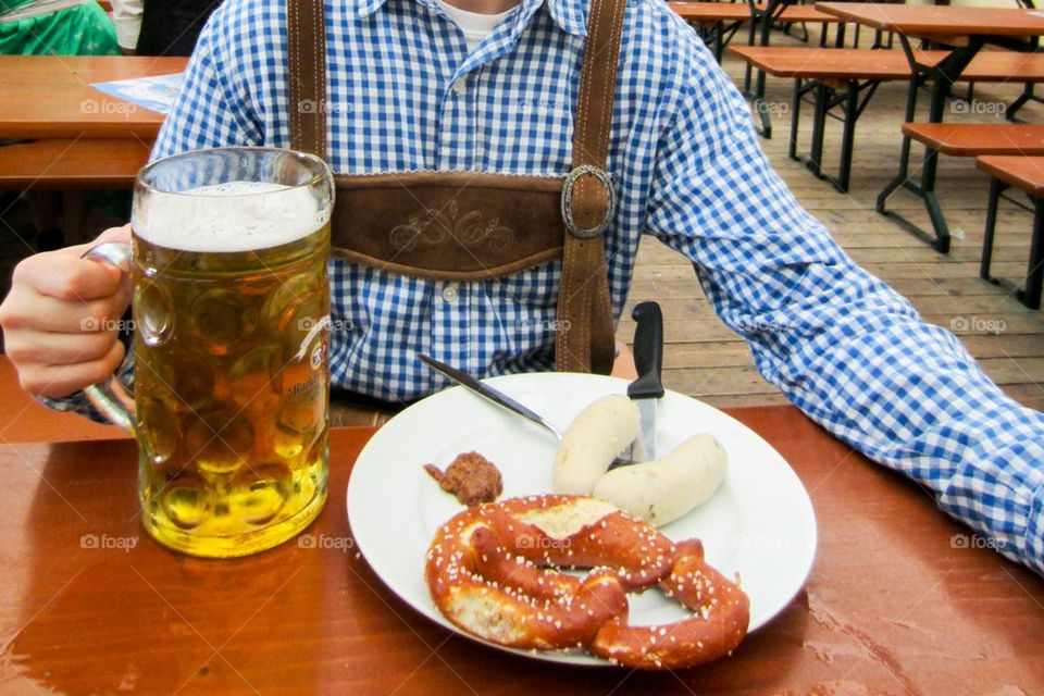 Man at Oktoberfest in Munich  