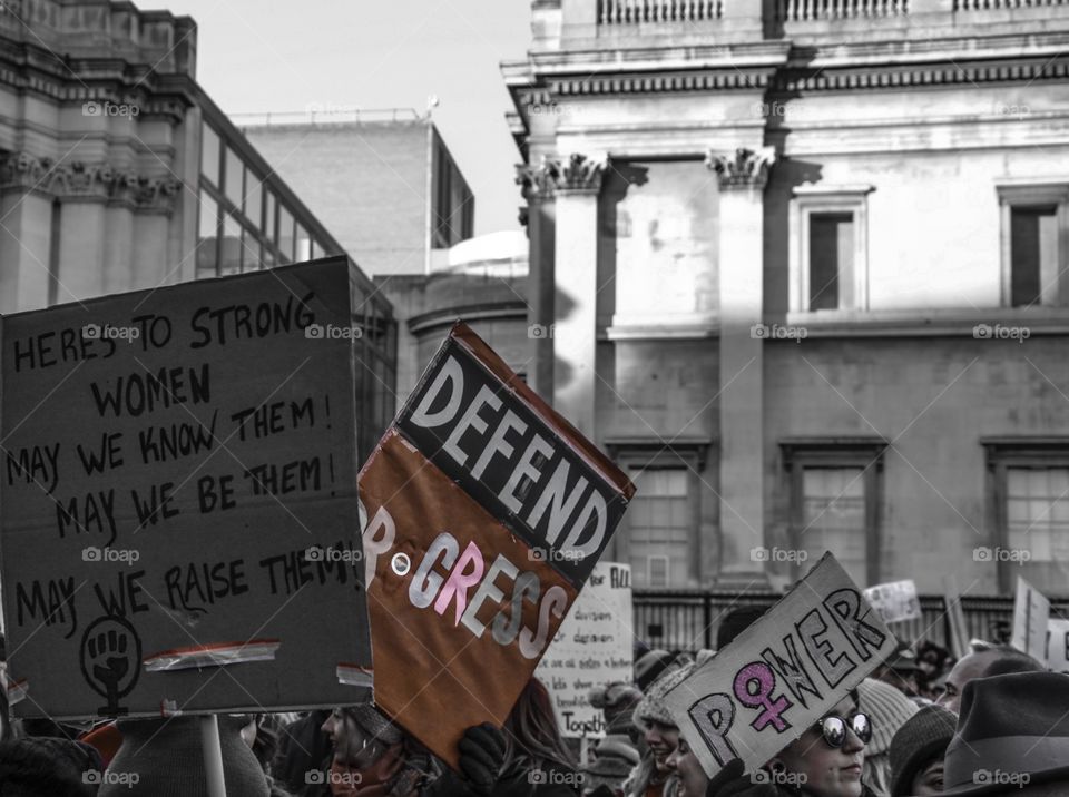 Women's March on London, 2017