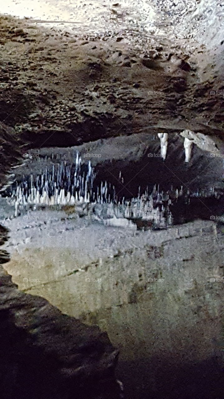 reflection in cave