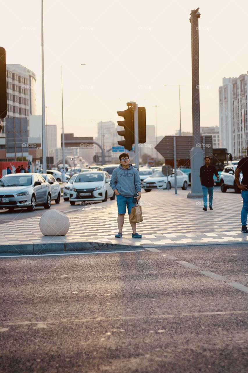 At the streets of Msheireb,Doha,Qatar