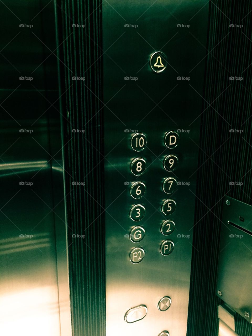 buttons in elevator