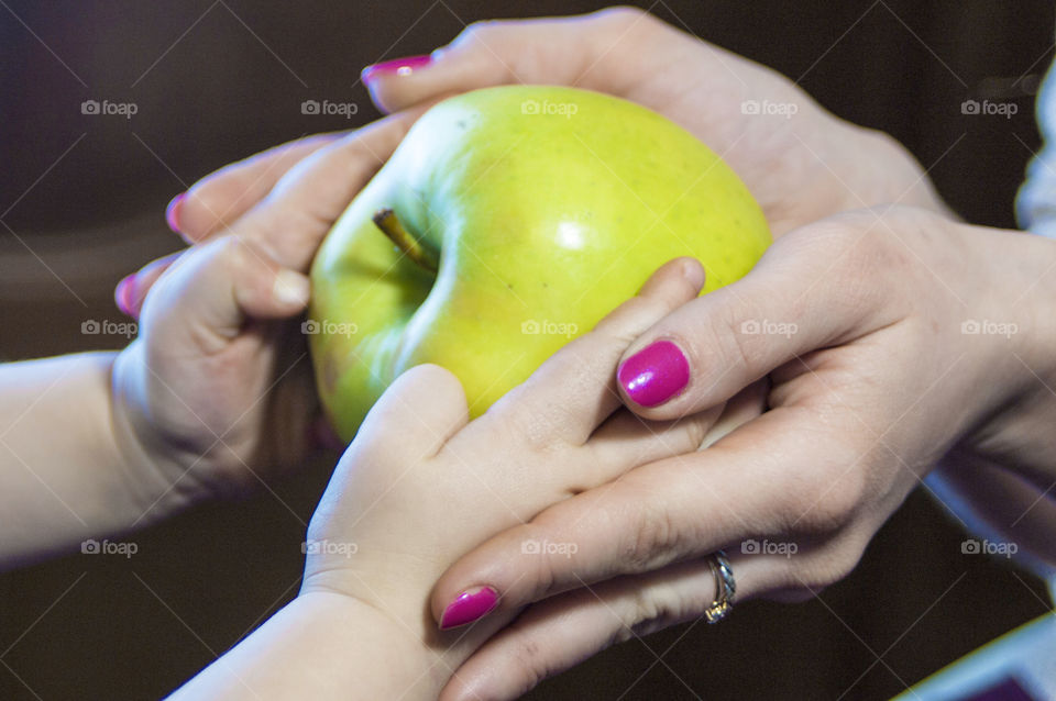 Fruit in hands