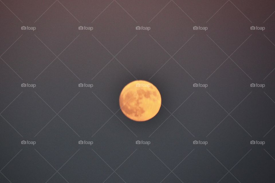 Close-up of supermoon