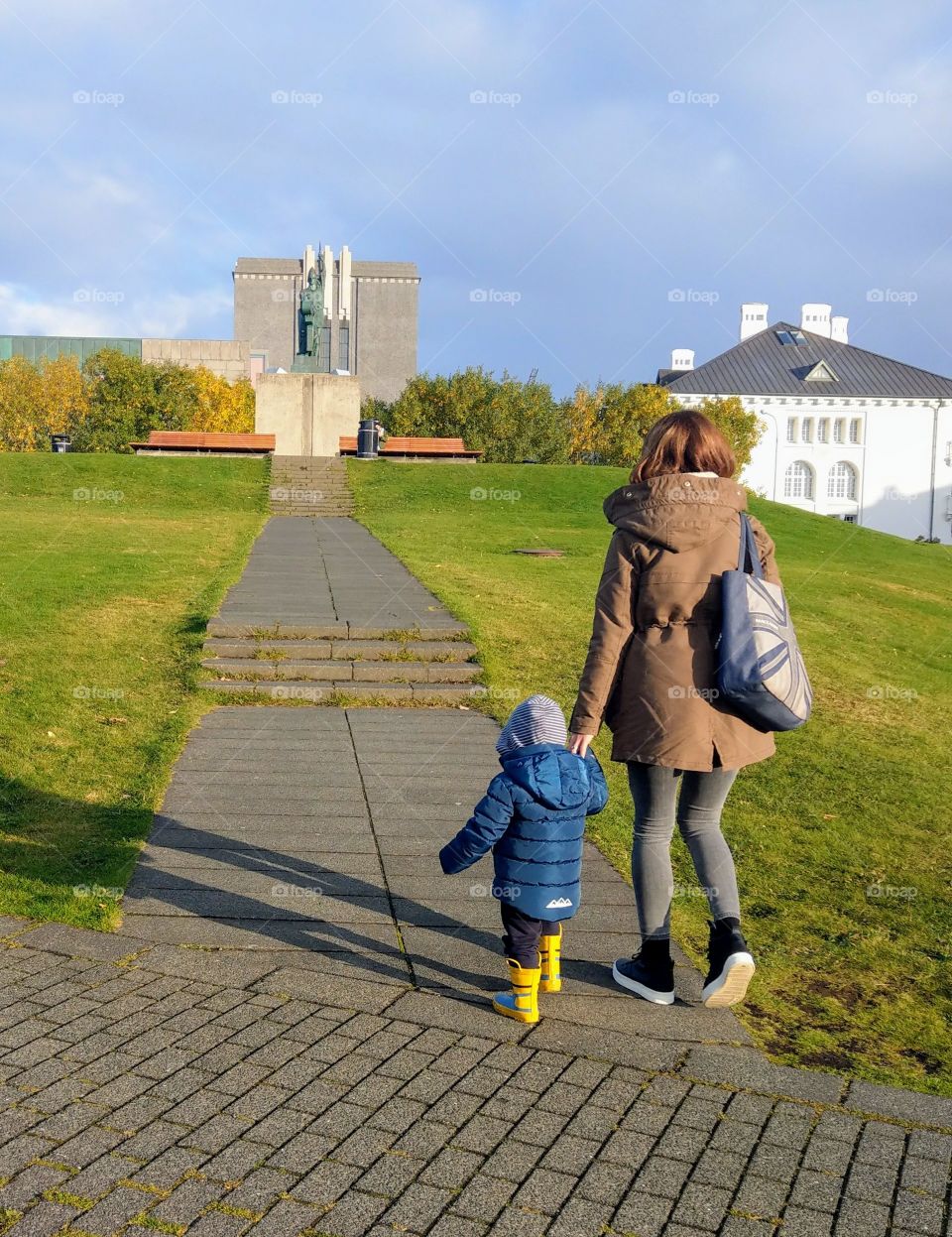 stroll through the park